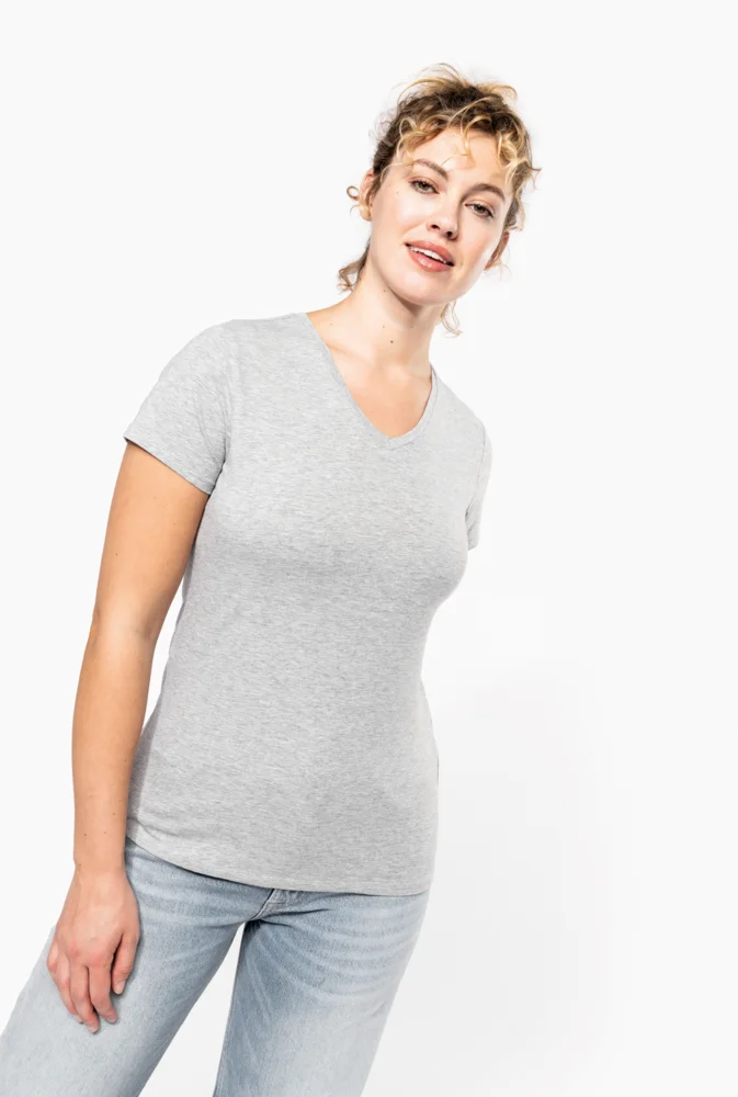 Ladies' V-Neck Stretch T-Shirt