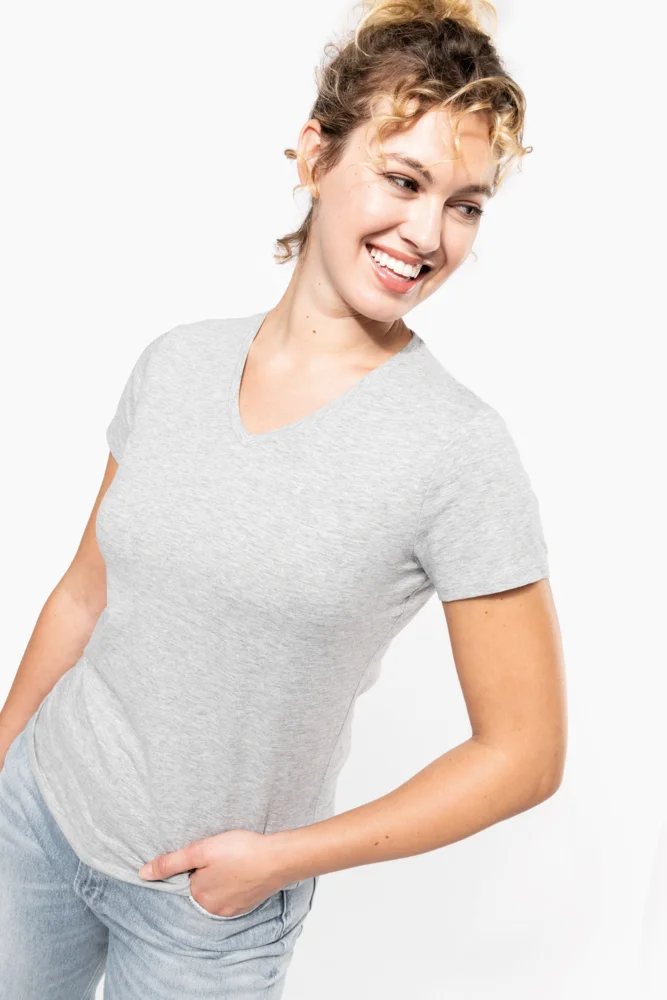 Ladies' V-Neck Stretch T-Shirt