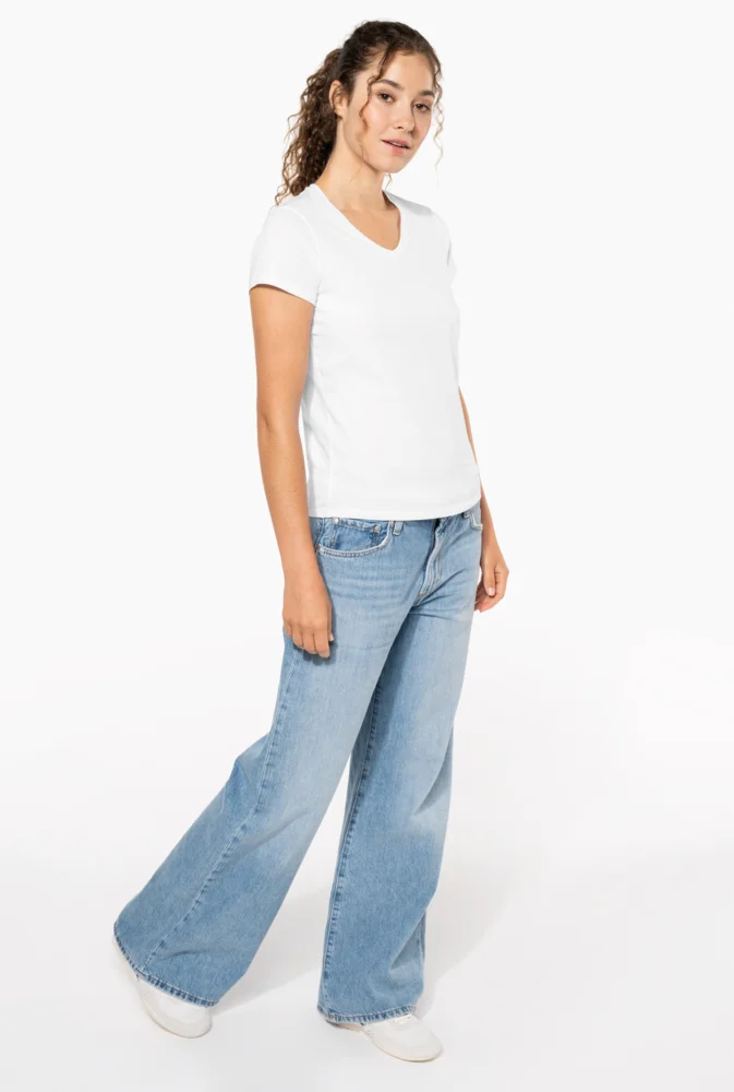 Ladies' V-Neck Stretch T-Shirt