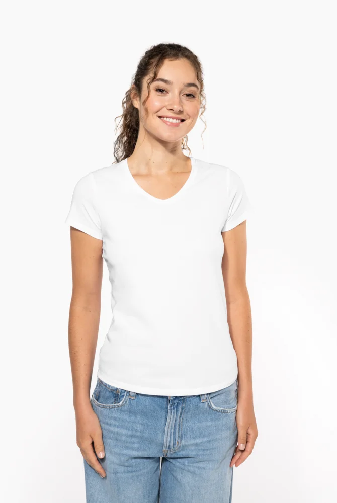 Ladies' V-Neck Stretch T-Shirt