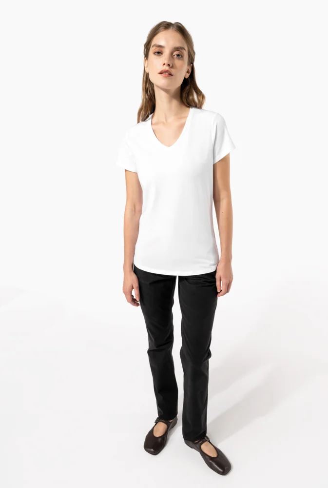 Ladies' V-Neck Stretch T-Shirt