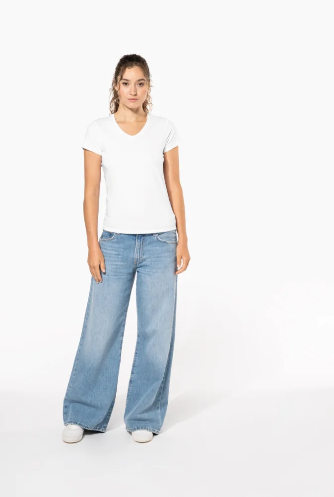 Ladies' V-Neck Stretch T-Shirt