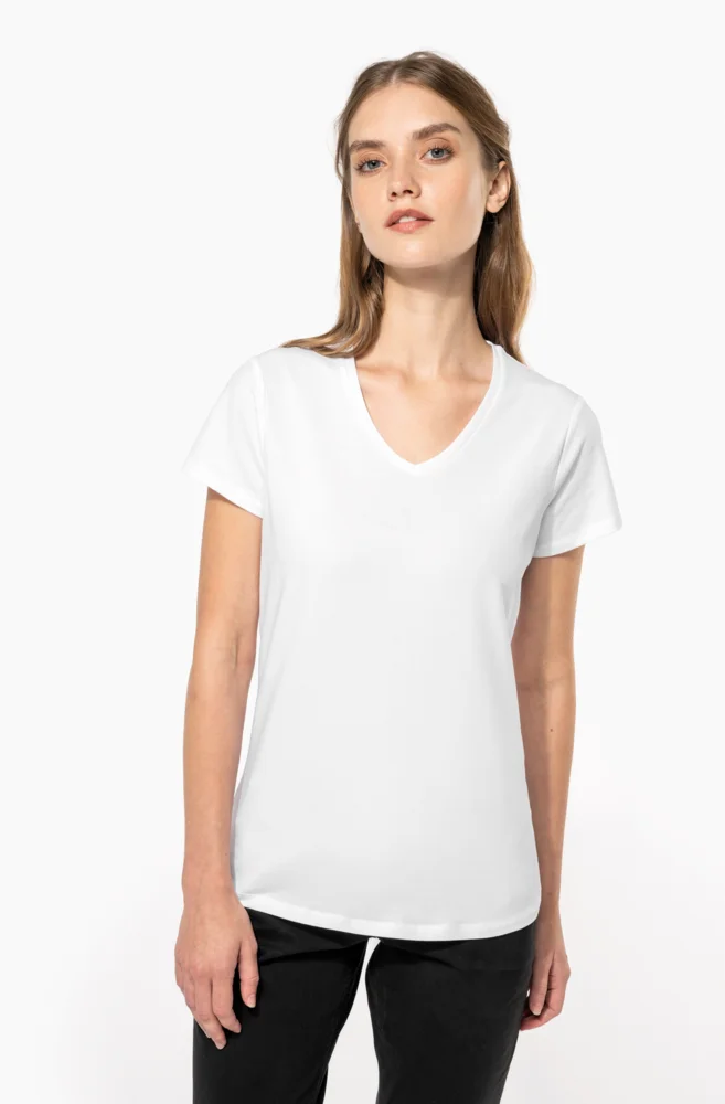 Ladies' V-Neck Stretch T-Shirt