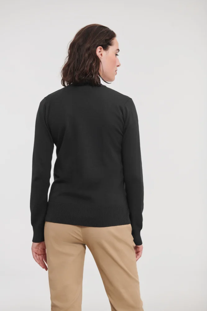 Damen V-Ausschnitt Strickjacke