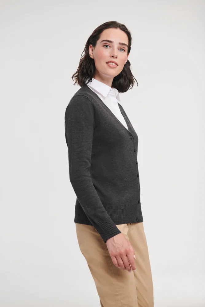 Damen V-Ausschnitt Strickjacke