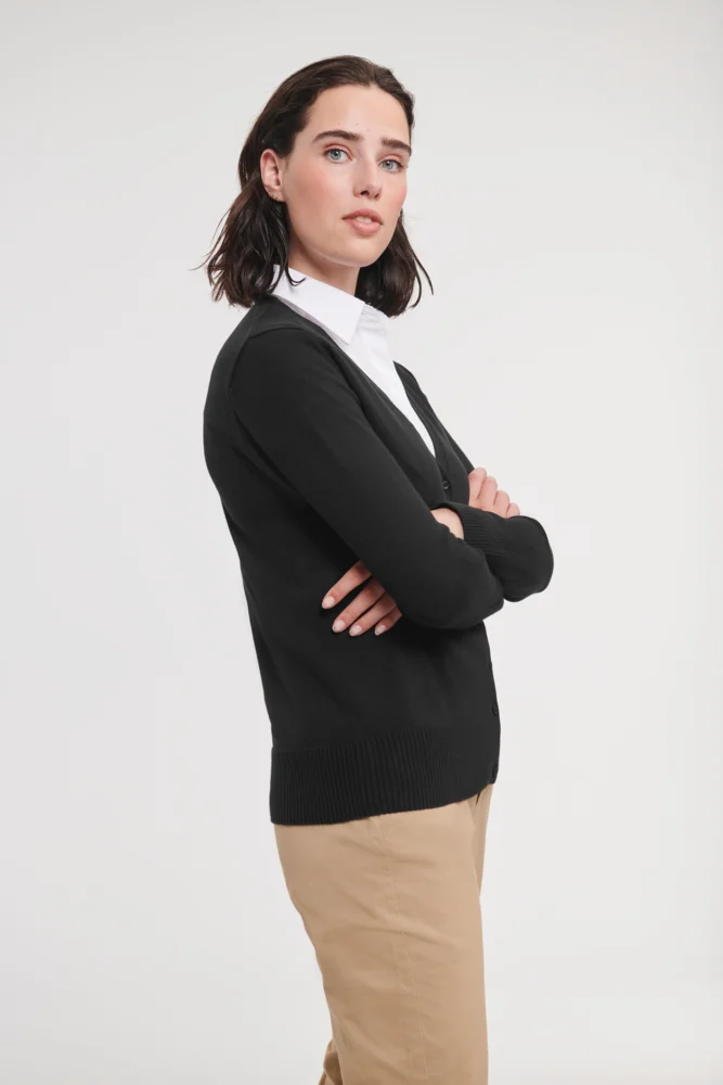 Damen V-Ausschnitt Strickjacke