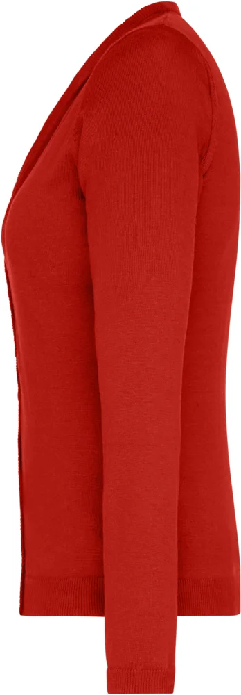 Damen V-Ausschnitt Strickjacke