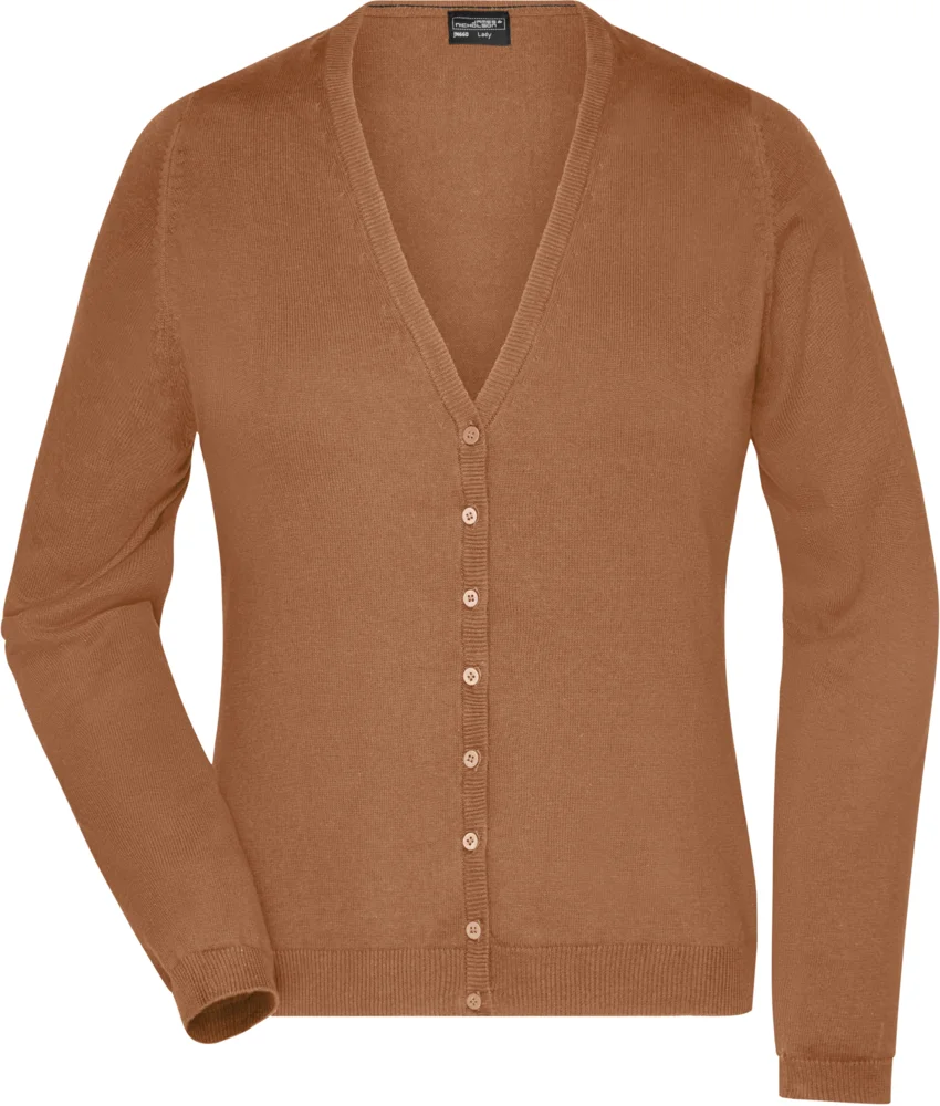 Damen V-Ausschnitt Strickjacke