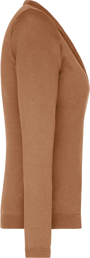 Damen V-Ausschnitt Strickjacke
