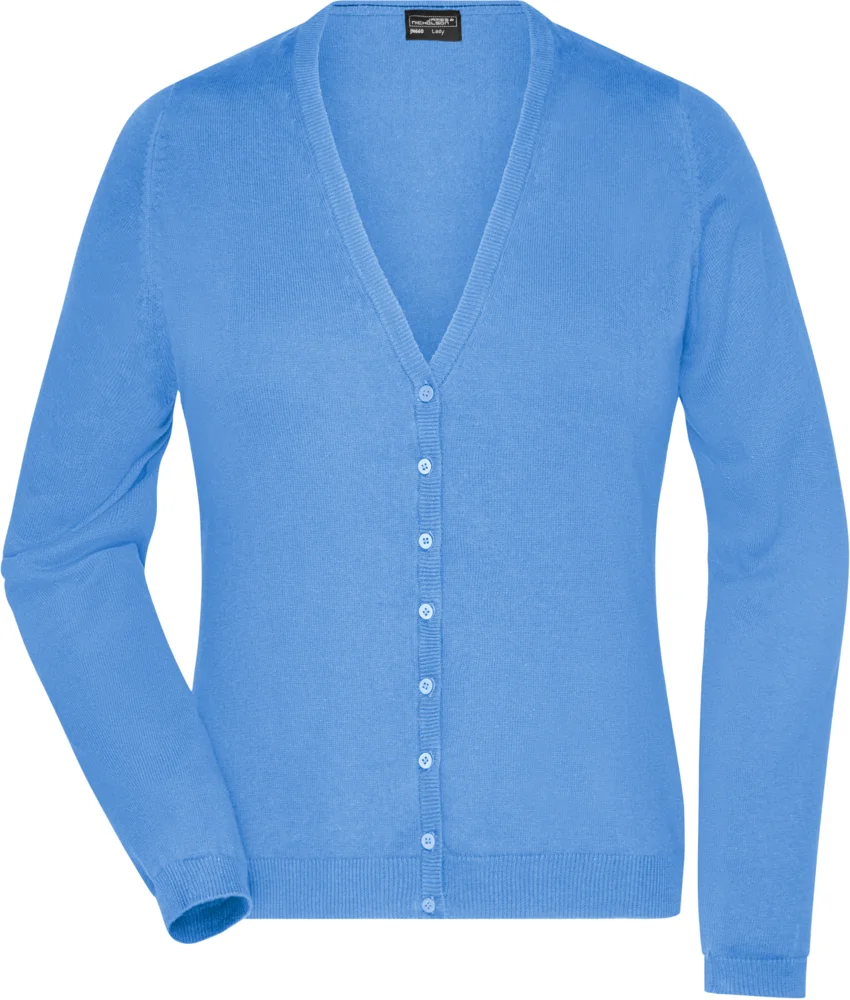 Damen V-Ausschnitt Strickjacke