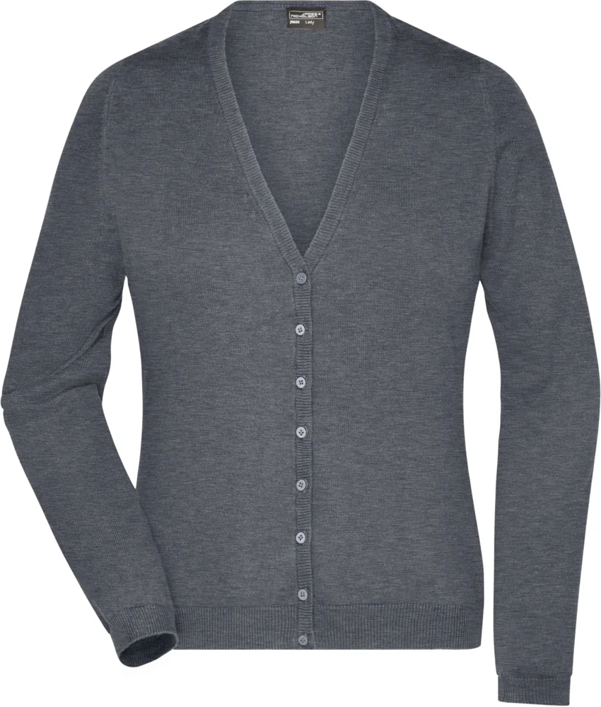 Damen V-Ausschnitt Strickjacke
