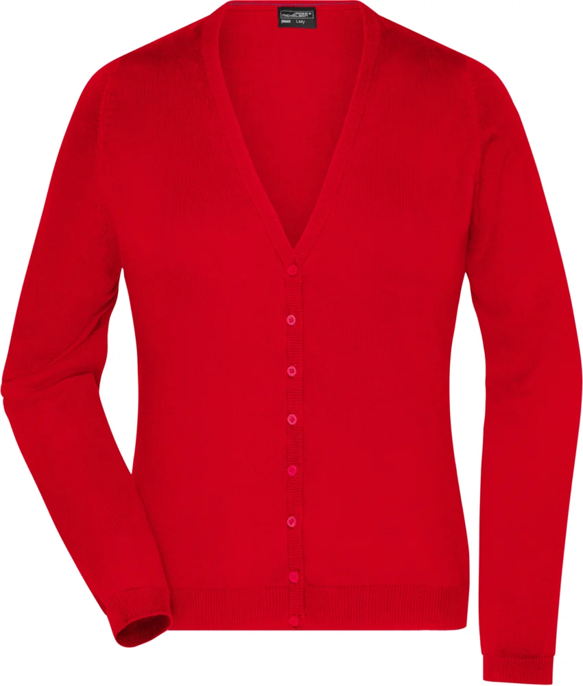 Damen V-Ausschnitt Strickjacke