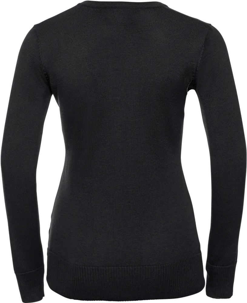 Damen V-Ausschnitt Strickpullover