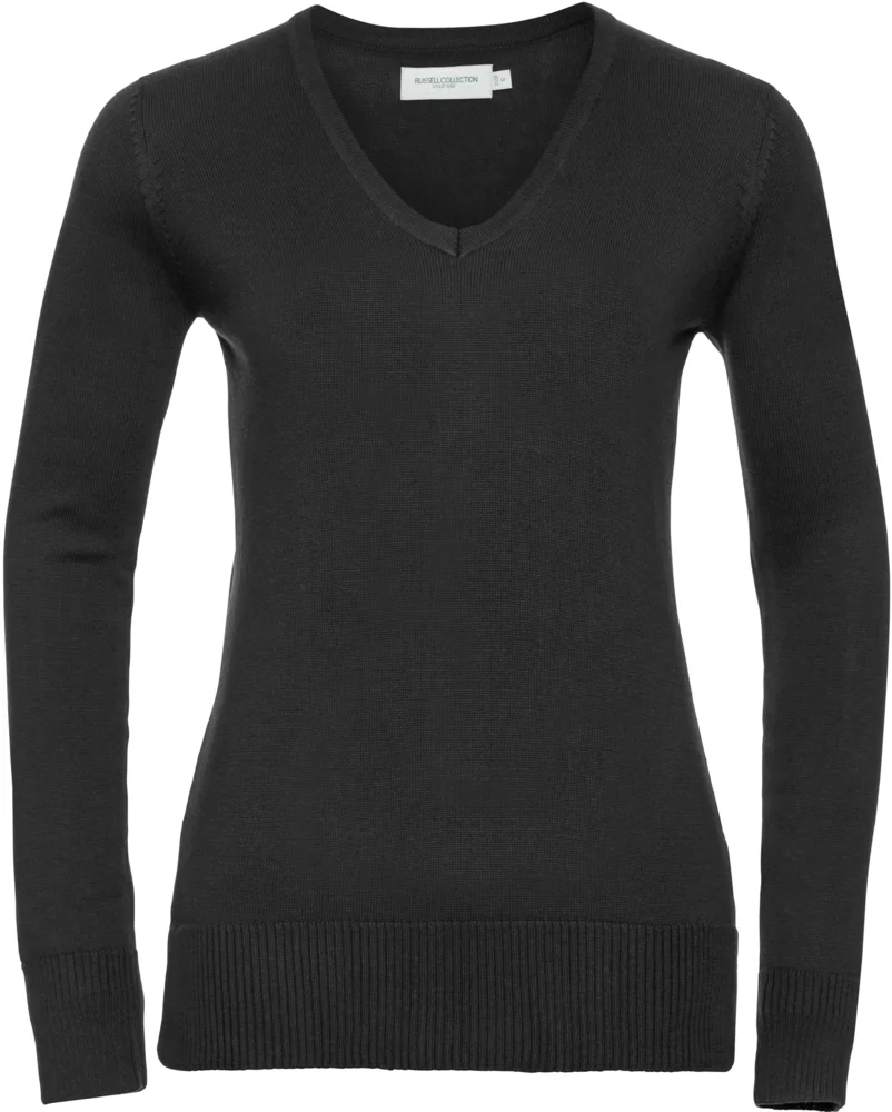 Damen V-Ausschnitt Strickpullover