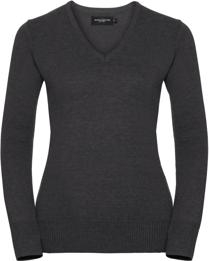Damen V-Ausschnitt Strickpullover