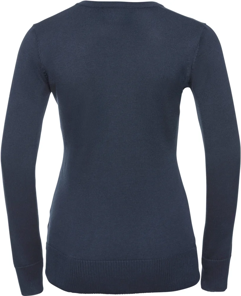 Damen V-Ausschnitt Strickpullover