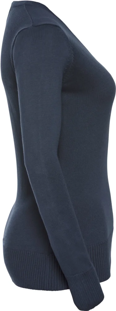 Damen V-Ausschnitt Strickpullover