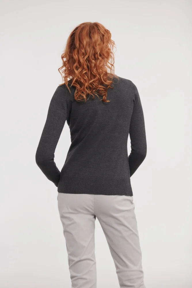 Damen V-Ausschnitt Strickpullover
