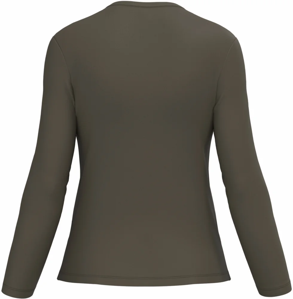 Damen V-Ausschnitt T-Shirt langarm