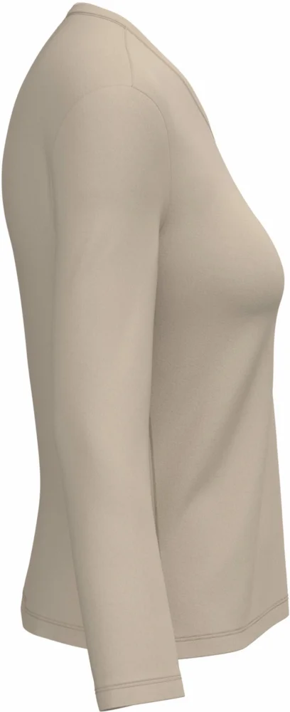 Damen V-Ausschnitt T-Shirt langarm