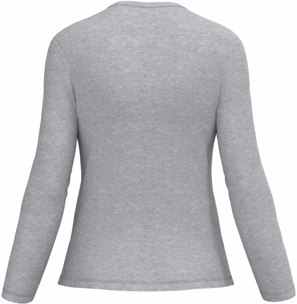 Damen V-Ausschnitt T-Shirt langarm