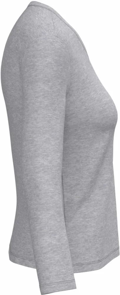 Damen V-Ausschnitt T-Shirt langarm