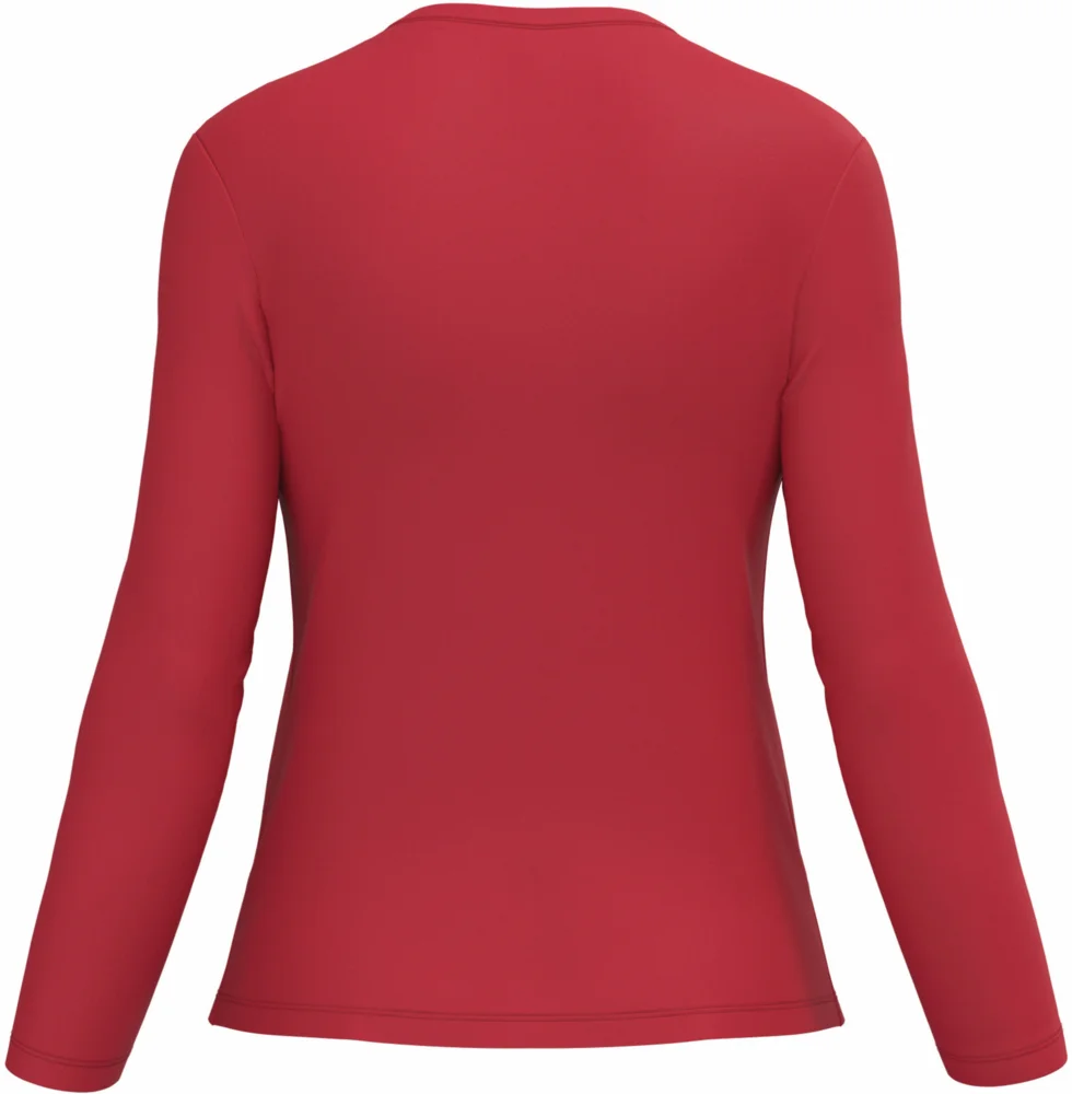 Damen V-Ausschnitt T-Shirt langarm