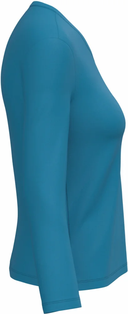 Damen V-Ausschnitt T-Shirt langarm
