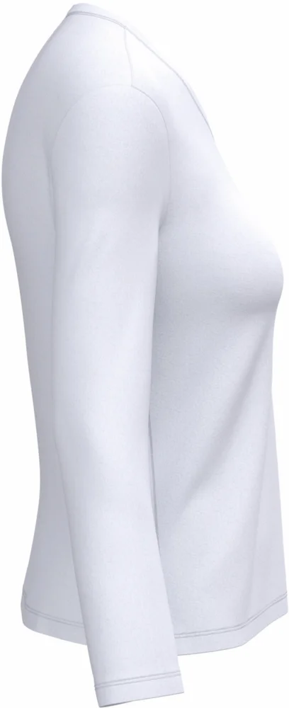 Damen V-Ausschnitt T-Shirt langarm