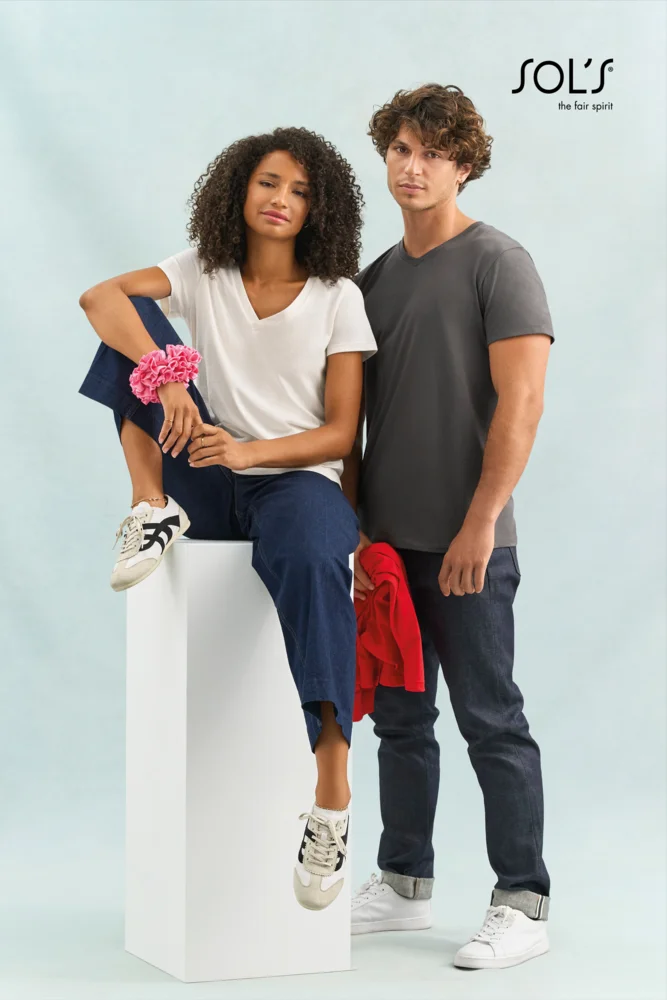 Damen V-Ausschnitt T-Shirt
