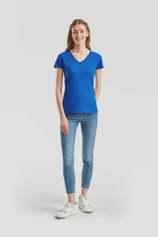 Damen V-Ausschnitt T-Shirt