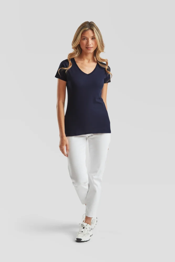 Damen V-Ausschnitt T-Shirt