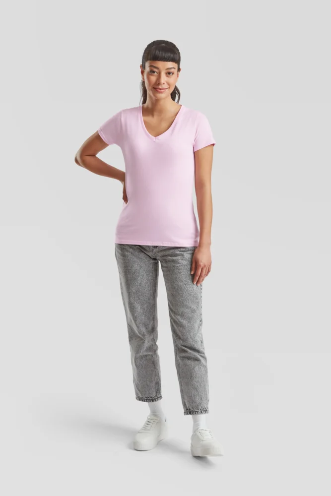 Damen V-Ausschnitt T-Shirt