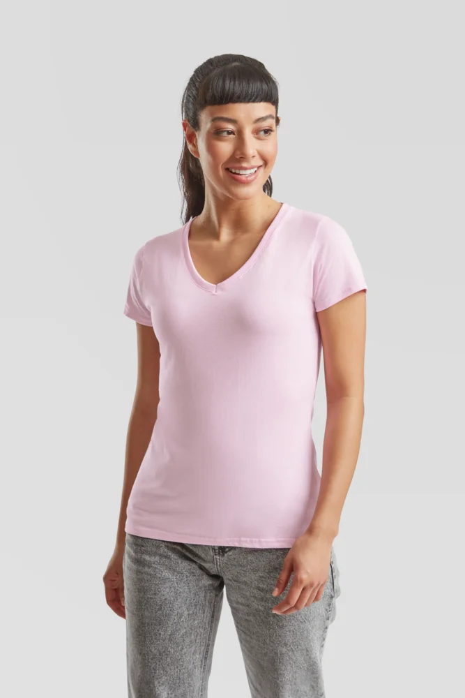 Damen V-Ausschnitt T-Shirt