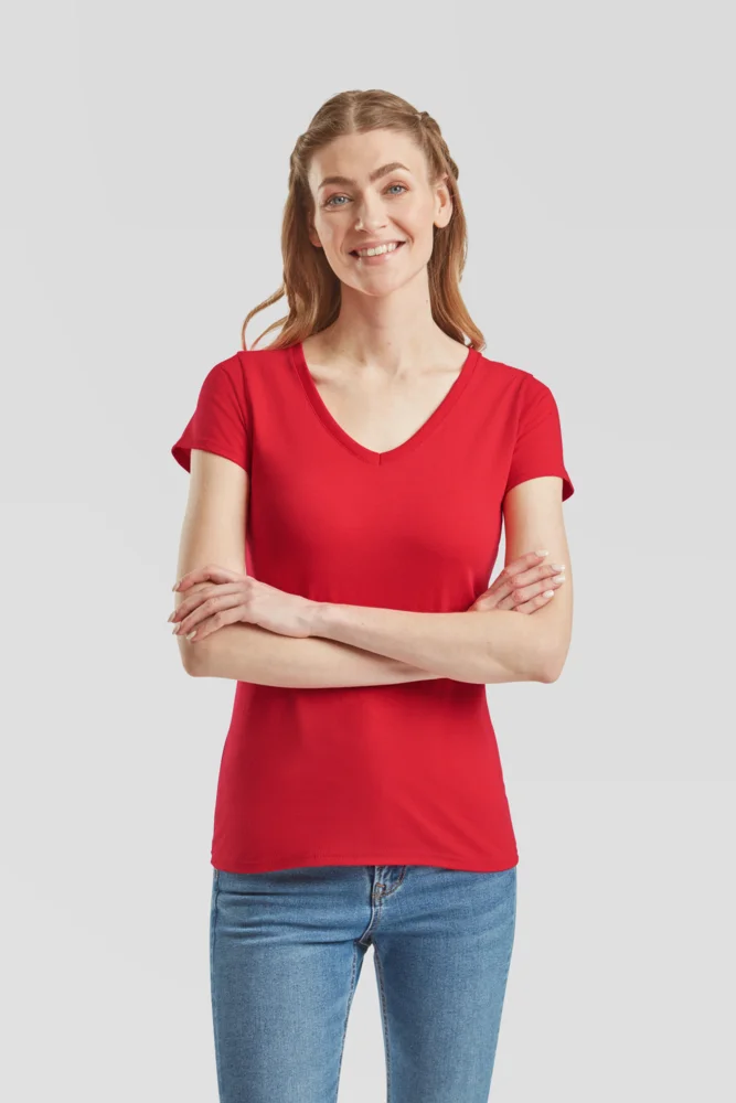 Damen V-Ausschnitt T-Shirt