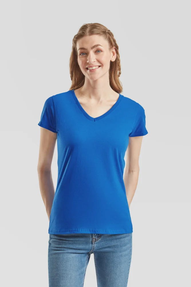 Damen V-Ausschnitt T-Shirt