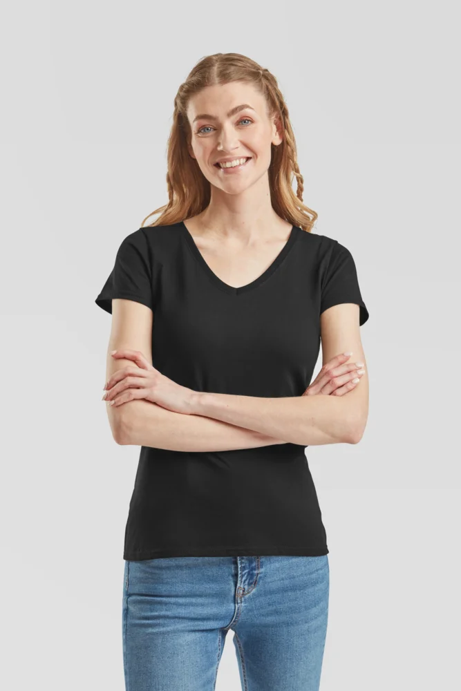 Damen V-Ausschnitt T-Shirt