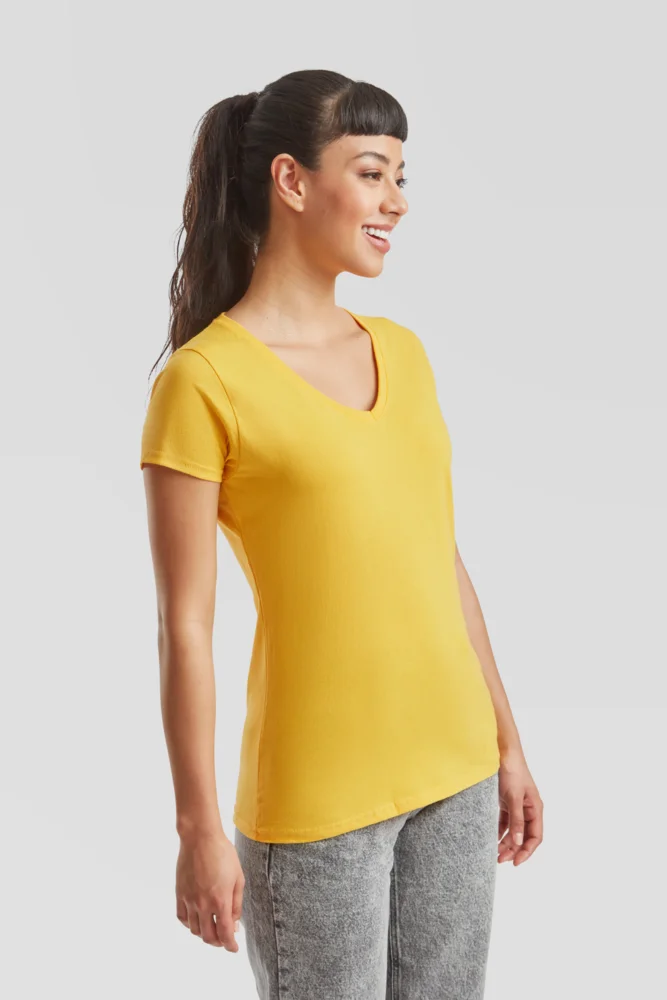 Damen V-Ausschnitt T-Shirt