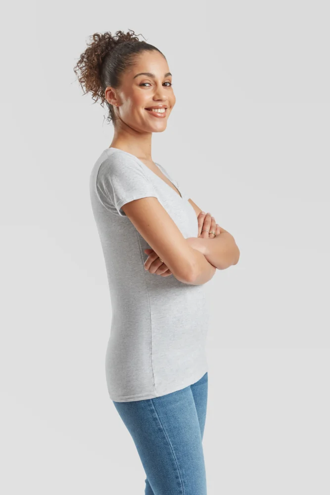 Damen V-Ausschnitt T-Shirt