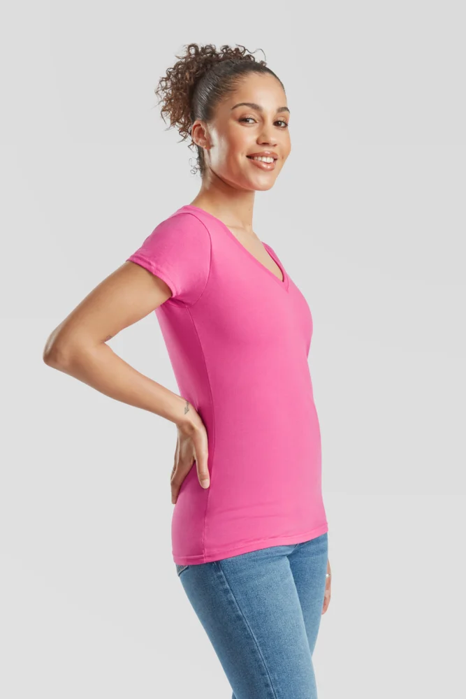 Damen V-Ausschnitt T-Shirt