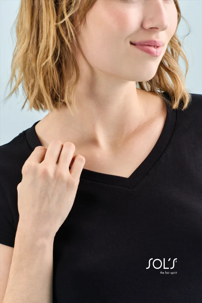 Damen V-Ausschnitt T-Shirt
