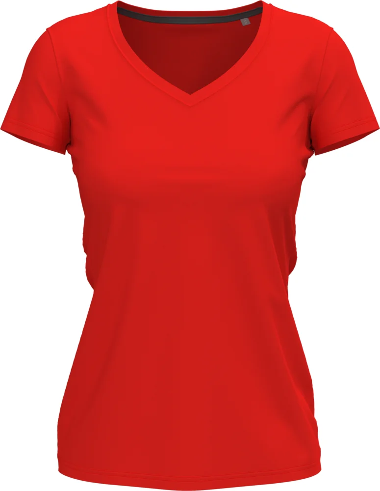 Damen V-Ausschnitt T-Shirt
