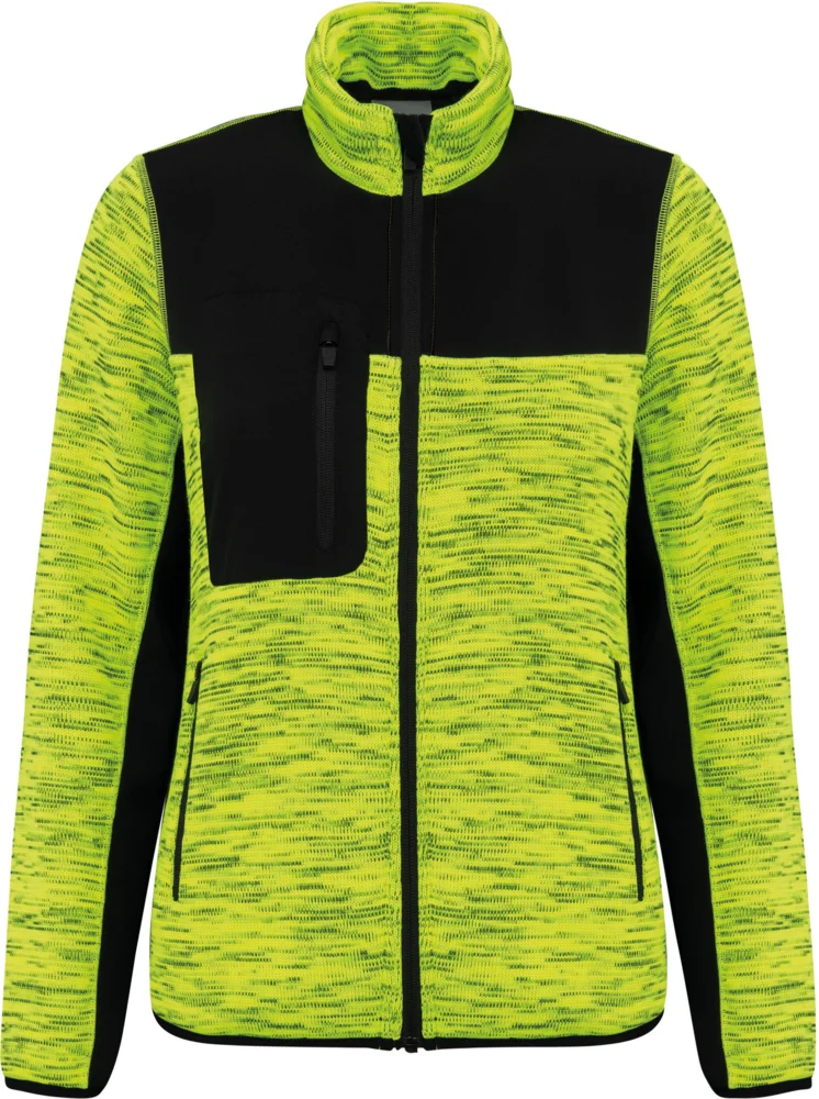 Damen Workwear Strickfleece Jacke