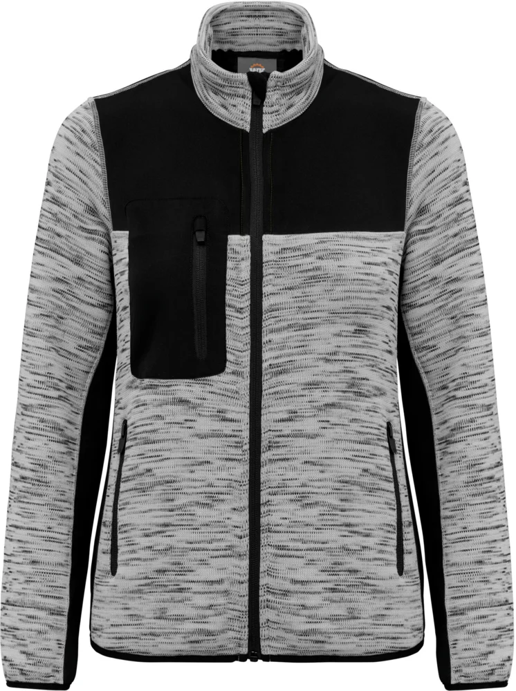 Damen Workwear Strickfleece Jacke