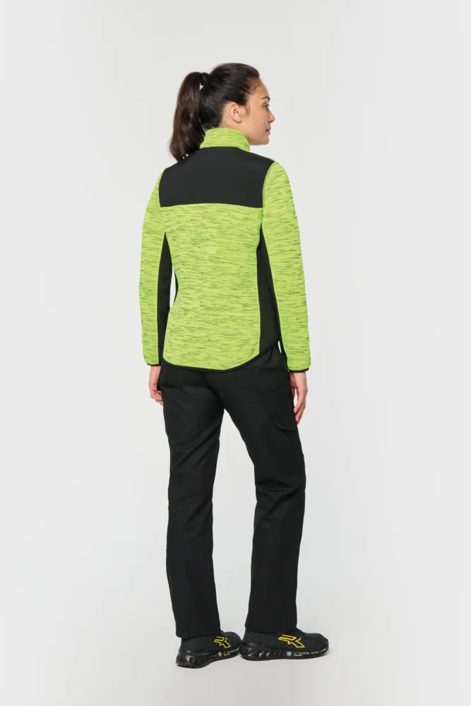 Damen Workwear Strickfleece Jacke