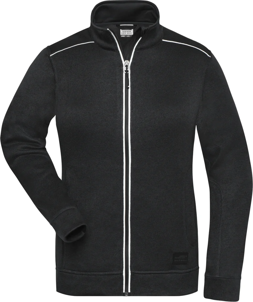 Damen Workwear Strickfleece Jacke - Solid