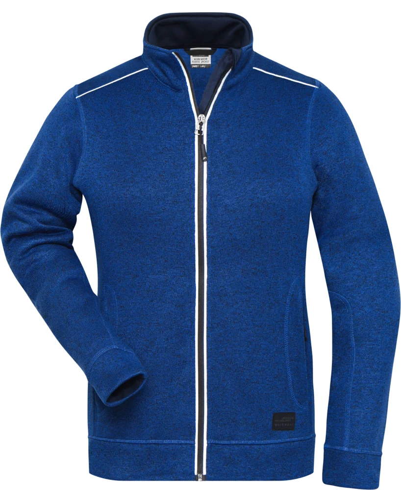 Damen Workwear Strickfleece Jacke - Solid
