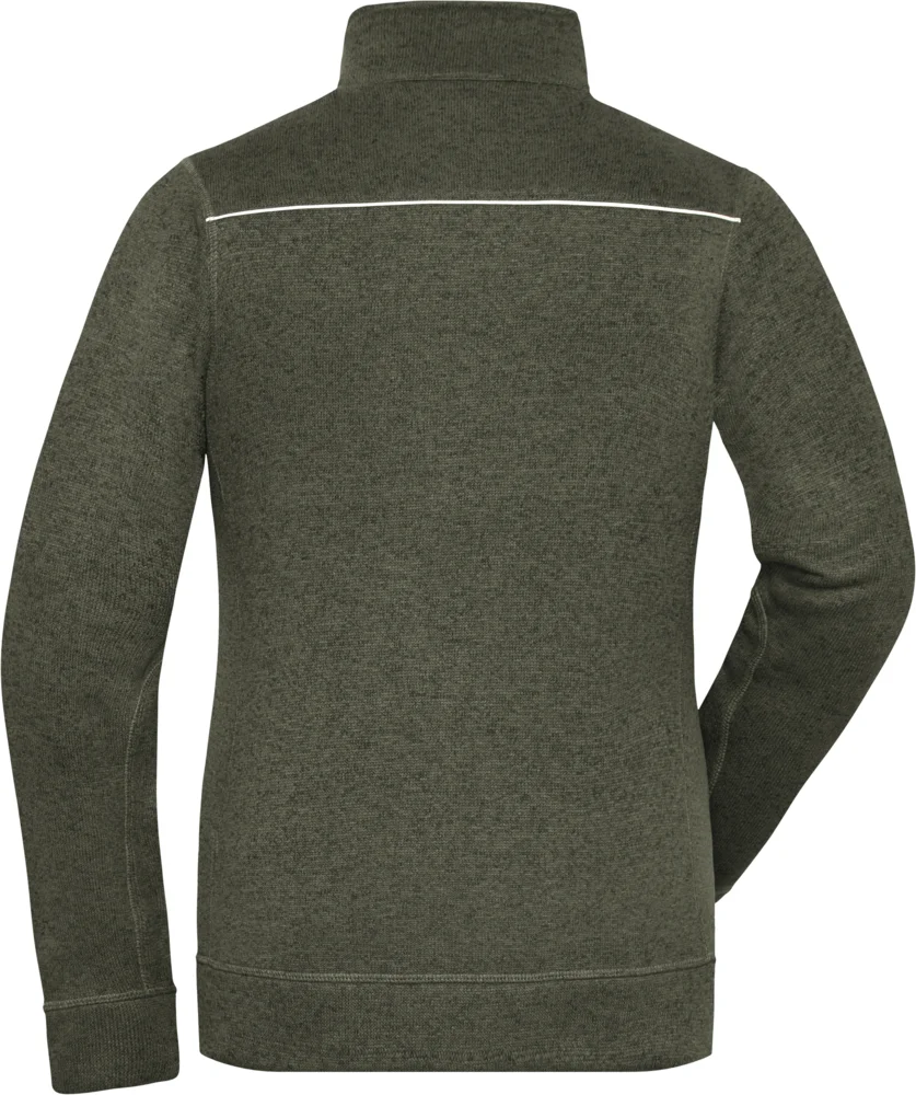 Damen Workwear Strickfleece Jacke - Solid