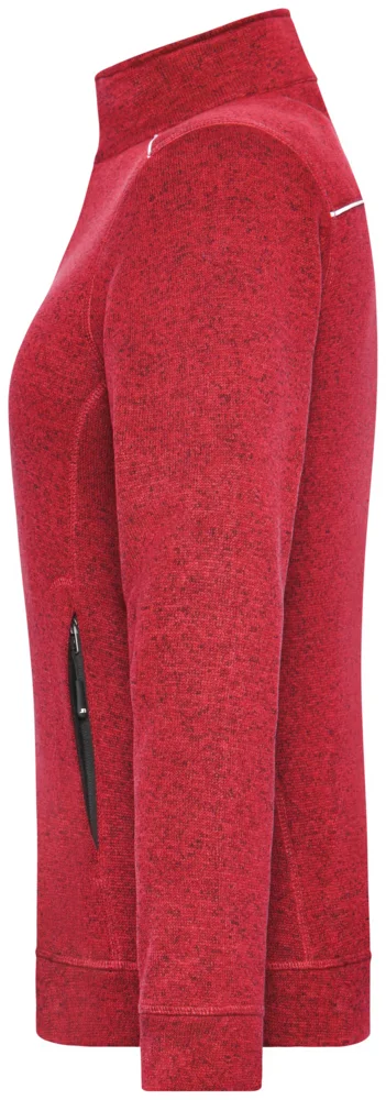 Damen Workwear Strickfleece Jacke - Solid