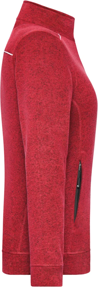 Damen Workwear Strickfleece Jacke - Solid